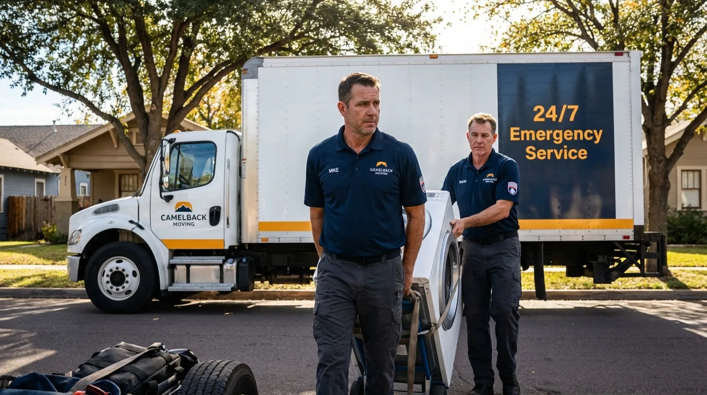 CamelBack Moving crew loading furniture in Saint Michaels, AZ